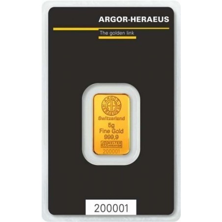 Argor-Heraeus investiční zlatý slitek 5 Gramů