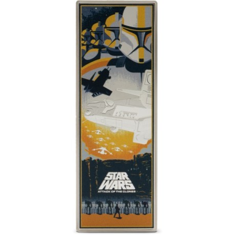 Star Wars: Attack of the Clones - 3 Oz - kolekcionarski srebrni novčić