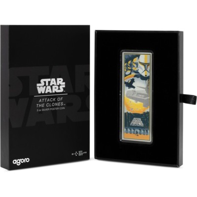 Star Wars: Attack of the Clones - 3 Oz - kolekcionarski srebrni novčić