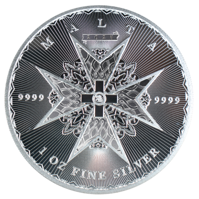Malteški križ (2025.) - 1 Oz - srebrni poluga