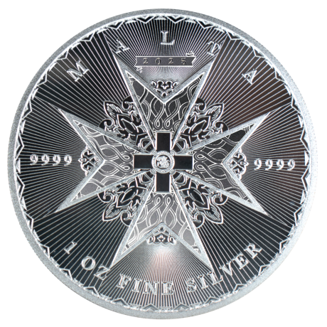 Malteški križ (2025.) - 1 Oz - srebrni poluga
