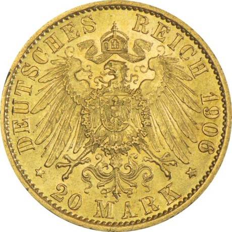 Njemačko Carstvo 20 maraka - 7,96 g - investicijski zlatnik