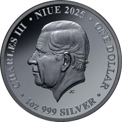 Poskočni dupin - 1 oz - Srebrni kolekcionarski novčić