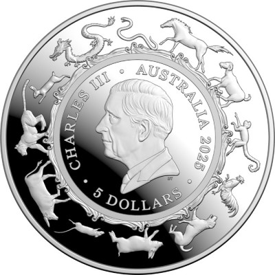 Godina Zmije - 1 Oz - kolekcionarski srebrni novčić