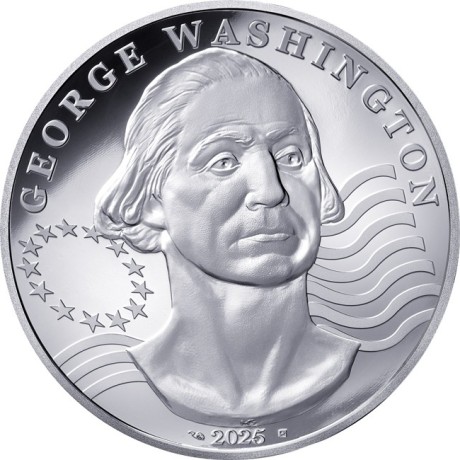 George Washington - 2 oz - srebrni kolekcionarski novčić