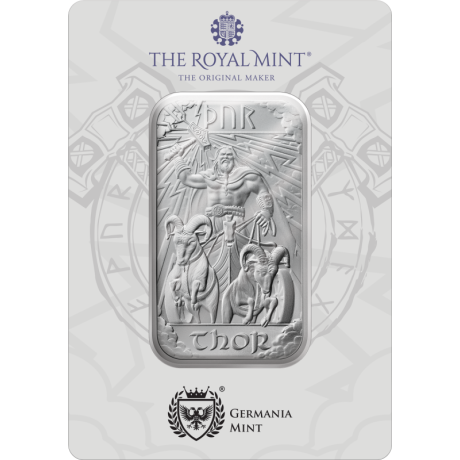 Nordijski bogovi - Thor - 1 Oz - srebrna investicijska poluga
