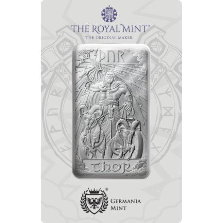 Nordijski bogovi - Thor - 10 oz - srebrna investicijska poluga