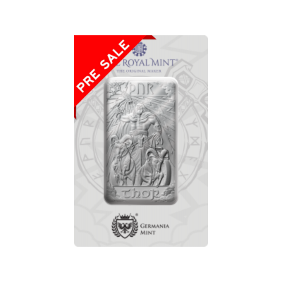 Nordijski bogovi - Thor - 10 oz - srebrna investicijska poluga