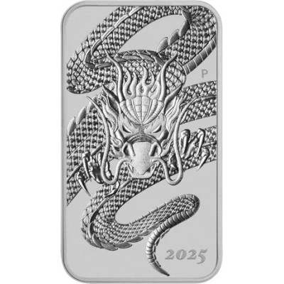 Zmajev pravokutni (2025.) - 1 oz - srebrni investicijski novčić