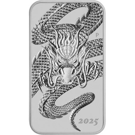 Zmajev pravokutni (2025.) - 1 oz - srebrni investicijski novčić