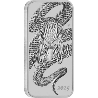 Zmajev pravokutni (2025.) - 1 oz - srebrni investicijski novčić