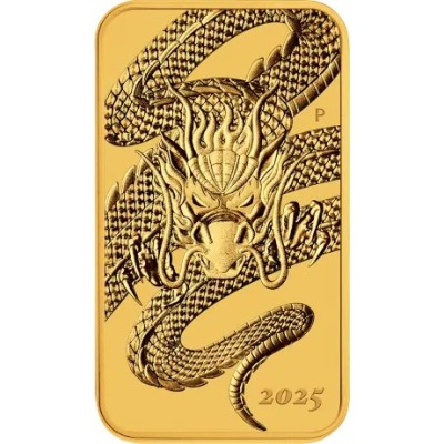 Zmajev pravokutni (2025) - 1 oz - investicijski zlatni novčić