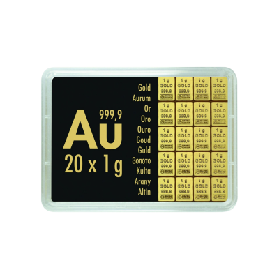 Gold Combibarren Valcambi 20x1 g - investicijska zlatna poluga