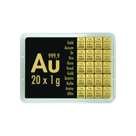 Gold Combibarren Valcambi 20x1 g - investicijska zlatna poluga