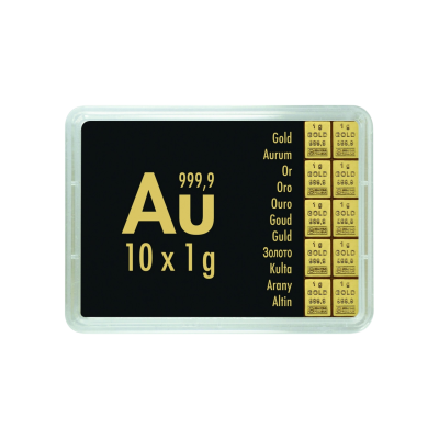 Gold Combibarren Valcambi 10x1 g - investicijska zlatna poluga