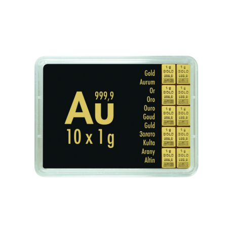 Gold Combibarren Valcambi 10x1 g - investicijska zlatna poluga
