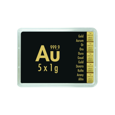Gold Combibarren Valcambi 5x1 g - investicijska zlatna poluga