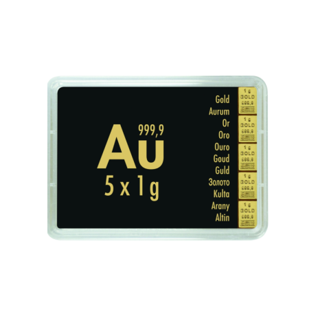 Gold Combibarren Valcambi 5x1 g - investicijska zlatna poluga