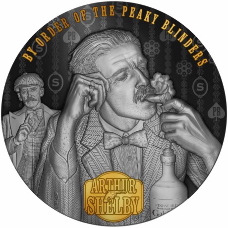 Peaky Blinders - Arthur Shelby - 57 g - srebrni kolekcionarski novčić