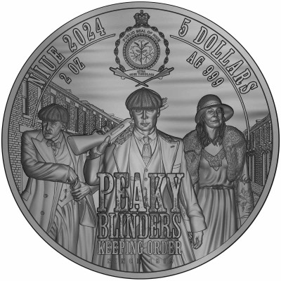 Peaky Blinders - Arthur Shelby - 57 g - srebrni kolekcionarski novčić