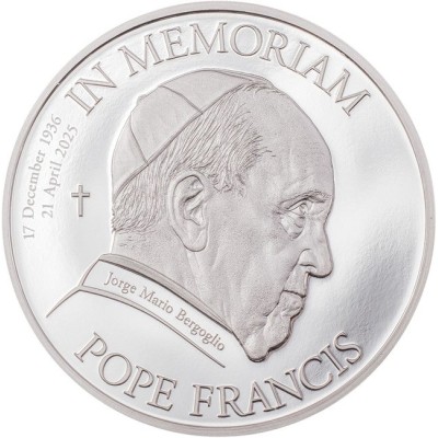 Papa Franjo - 1 Oz - kolekcionarski srebrni novčić