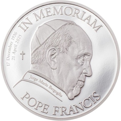 Papa Franjo - 1 Oz - kolekcionarski srebrni novčić