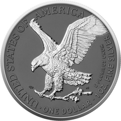 Američki orao, srebrni prsten - 1 oz - srebrni kolekcionarski novčić