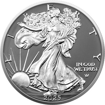 Američki orao, srebrni prsten - 1 oz - srebrni kolekcionarski novčić