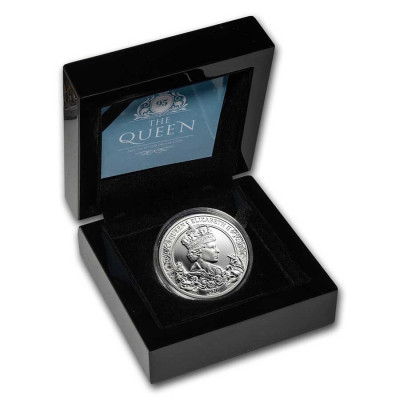 95. rođendan kraljice Elizabete II. - 1 oz - srebrni kolekcionarski novčić
