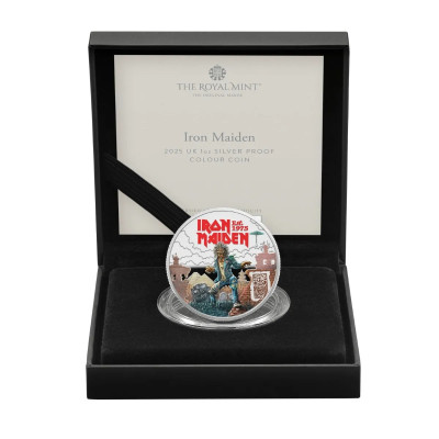 Iron Maiden - RI P Eddie - 1 Oz - srebrni kolekcionarski novčić (isporuka 28.8.2025.)
