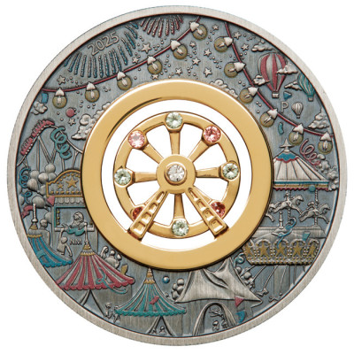 Ferris Wheel (2025) - 2 oz - srebrni kolekcionarski novčić