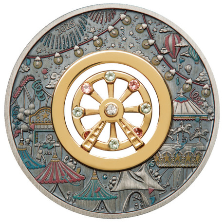 Ferris Wheel (2025) - 2 oz - srebrni kolekcionarski novčić