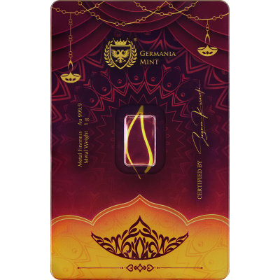Germania Mint Diwali - 1g - investicijska zlatna poluga