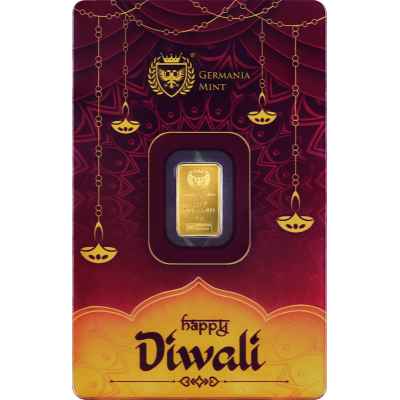 Germania Mint Diwali - 1g - investicijska zlatna poluga
