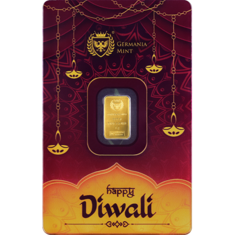 Germania Mint Diwali - 1g - investicijska zlatna poluga
