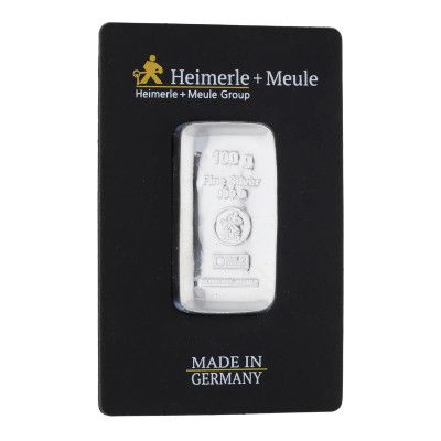 Heimerle + Meule - 100g - srebrna investicijska pločica