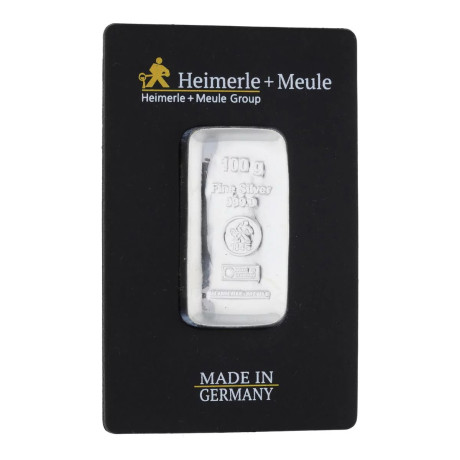 Heimerle + Meule - 100g - srebrna investicijska pločica
