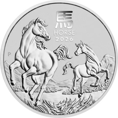 Lunarni konj (2026.) - 1 kg - srebrni investicijski novčić