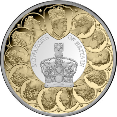 Britanski monarsi (2025.) - 1 oz - srebrni kolekcionarski novčić od 100 g