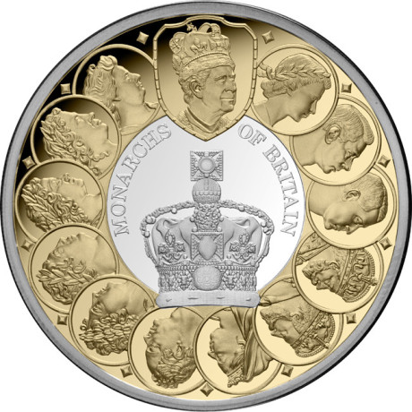 Britanski monarsi (2025.) - 1 oz - srebrni kolekcionarski novčić od 100 g