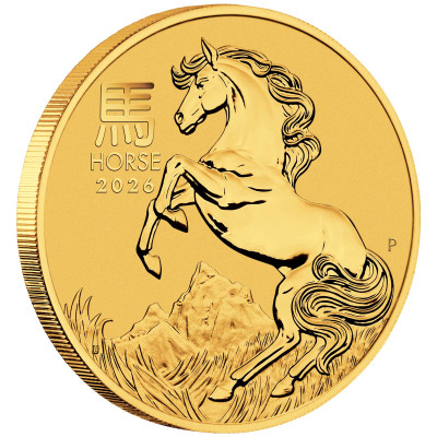 Lunarni konj (2026.) - 1/4 oz - zlatni investicijski novčić
