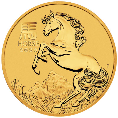 Lunarni konj (2026.) - 1/10 unce - zlatni investicijski novčić
