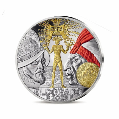 Kopija El Dorada - 22,2 g - srebrni kolekcionarski novčić