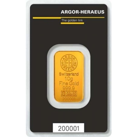 Argor-Heraeus investiční zlatý slitek 10 Gramů