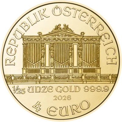 Wiener Philharmoniker (2026) - 1/25 Oz - investicijski zlatnik