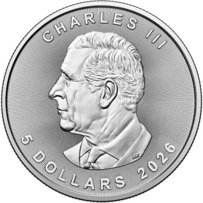 Javorov list (2026.) - 1 oz - srebrni novčić od poluga