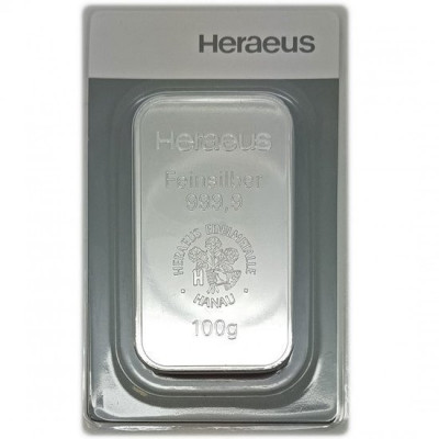 Argor-Heraeus 100 g - Investicijska srebrna poluga
