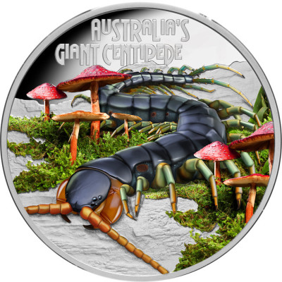 Divovska stonoga (2026.) - 1 oz - srebrni kolekcionarski novčić od proof materijala