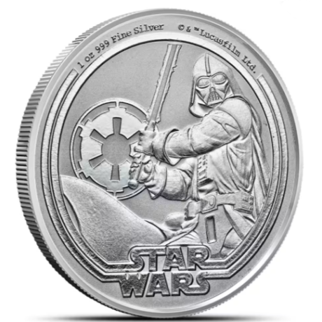 Ratovi zvijezda Darth Vader (2026.) - 1 oz - srebrni investicijski novčić