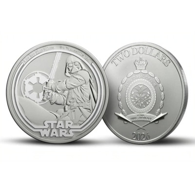 Ratovi zvijezda Darth Vader (2026.) - 1 oz - srebrni investicijski novčić
